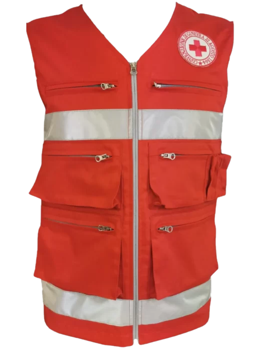 Gilet 8 tasche Croce Rossa